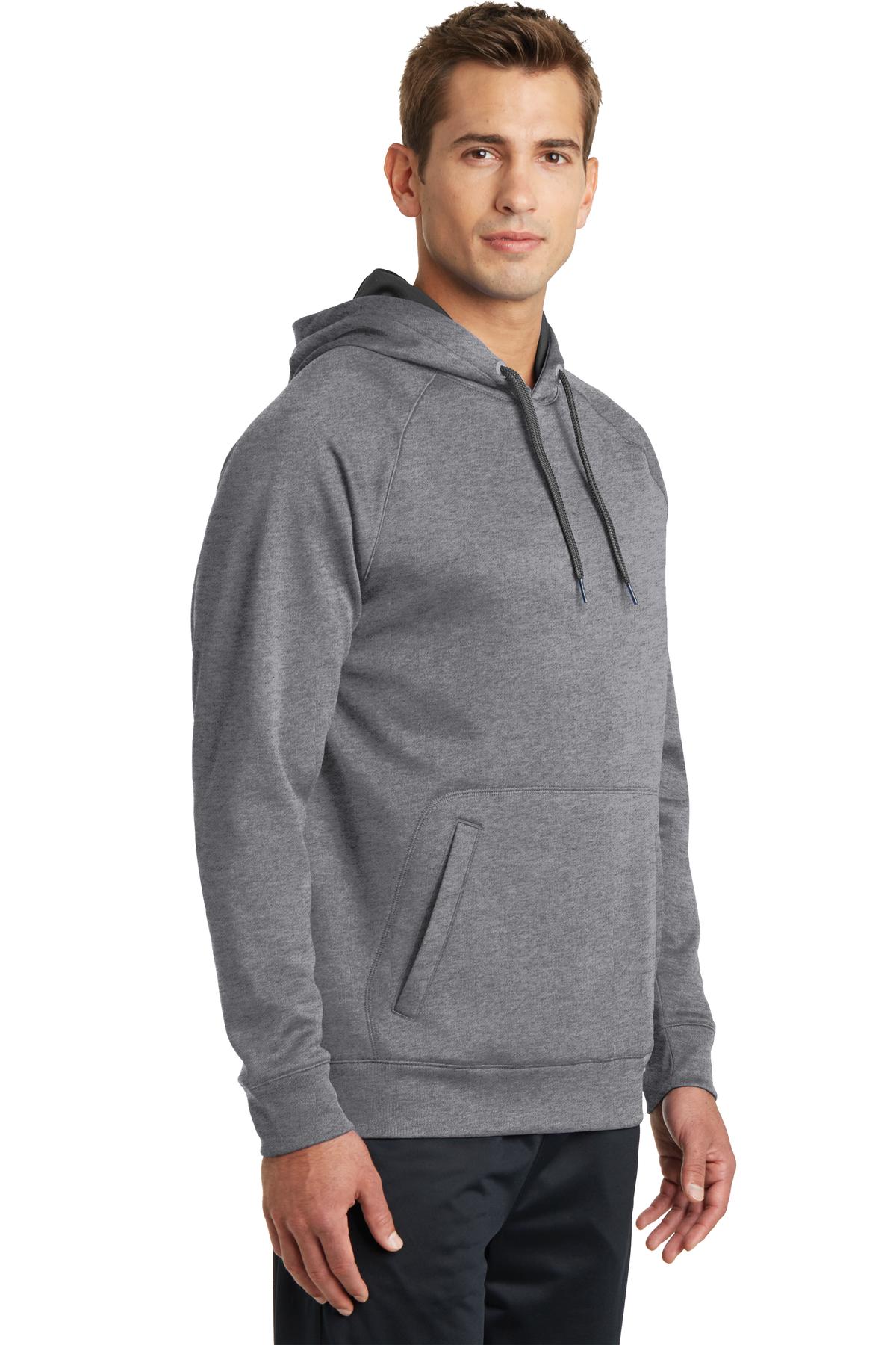 Sport-Tek® Tech Fleece Hooded Sweatshirt, custom hoodie or sweatshirt with logo imprint 3
