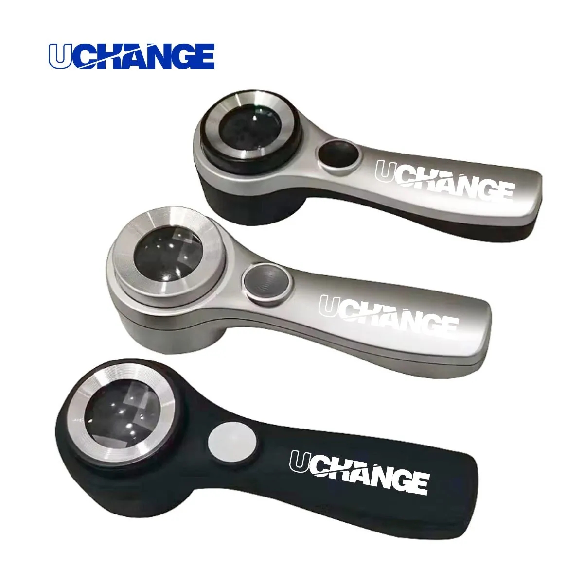 Rechargeable LED Light Handheld Magnifier Magnifying Glass 5