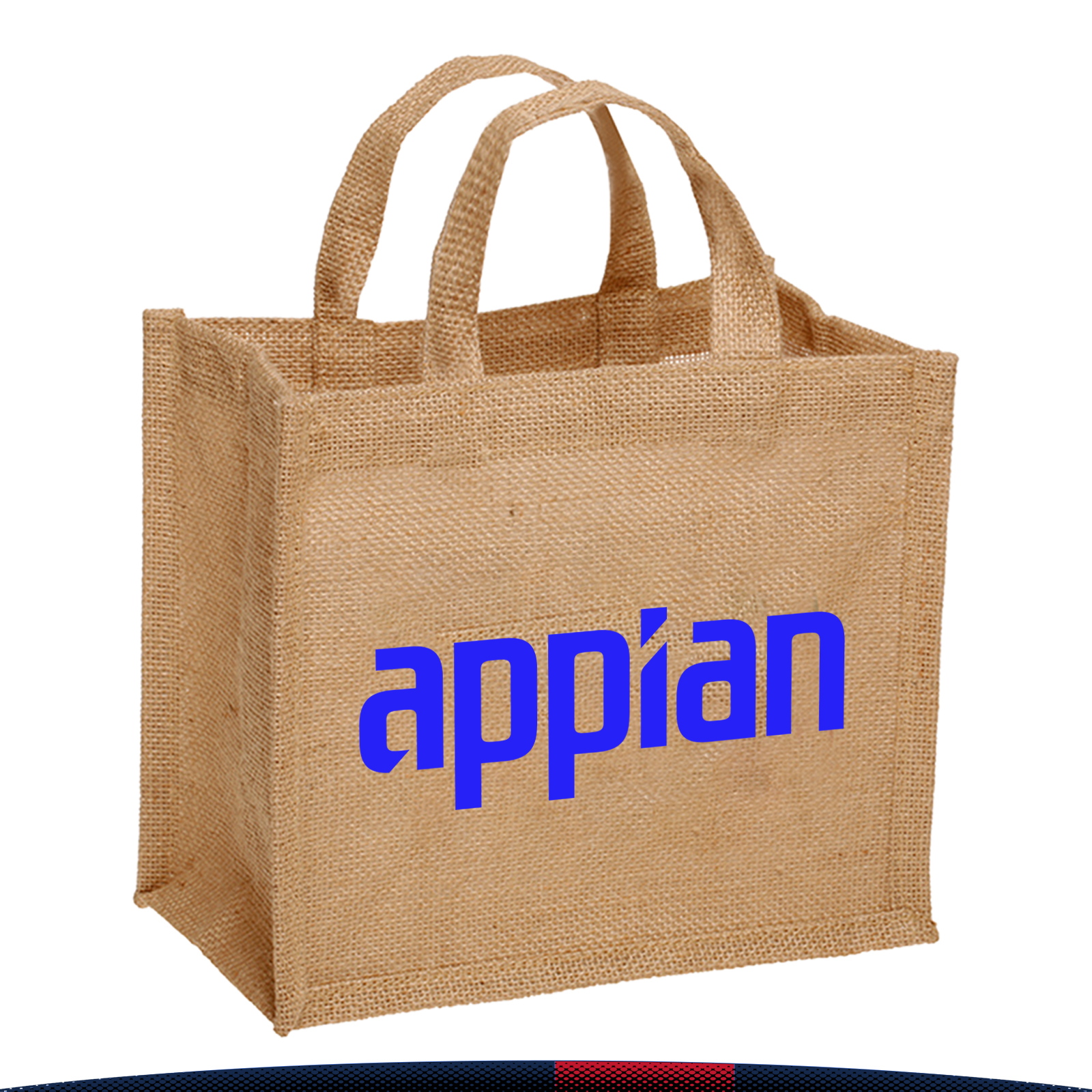 Kakome Jute Bags, custom tote bag with logo imprint 2