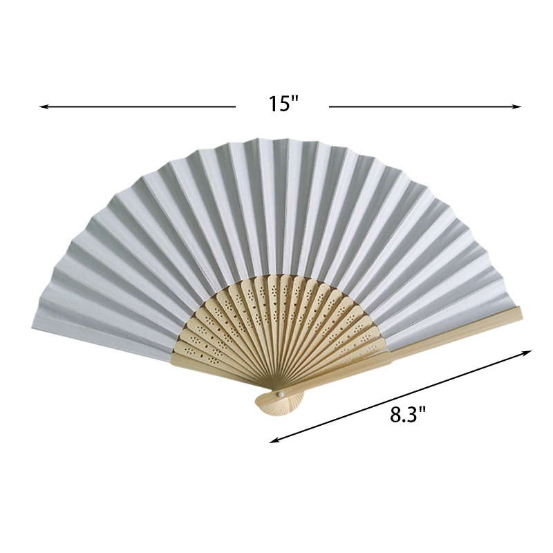 Personalized Bamboo Foldable Fan 2