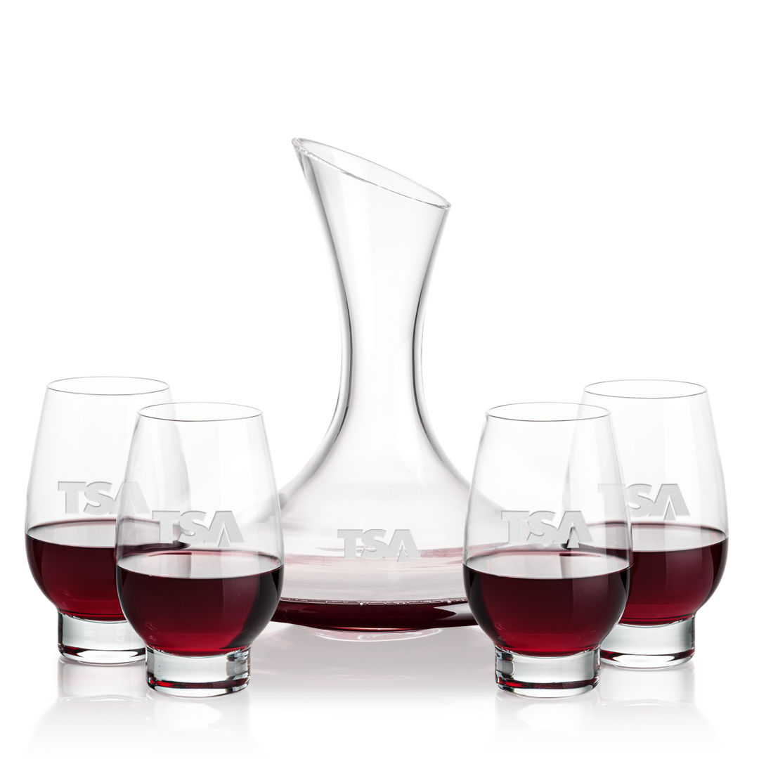 Madagascar Carafe & Glenarden Stemless Wine 5