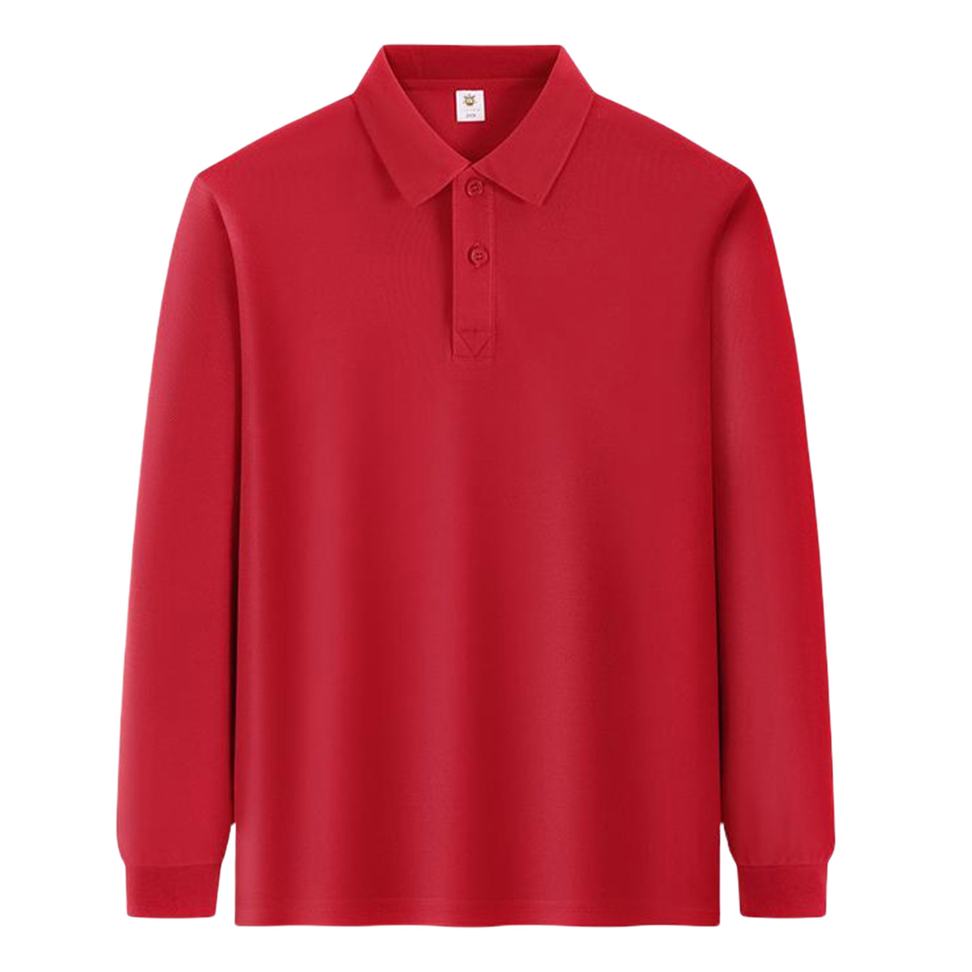 Custom Kids' Poly-Cotton Long Sleeve Polo Shirt for School Sports Events with Printed Design 6