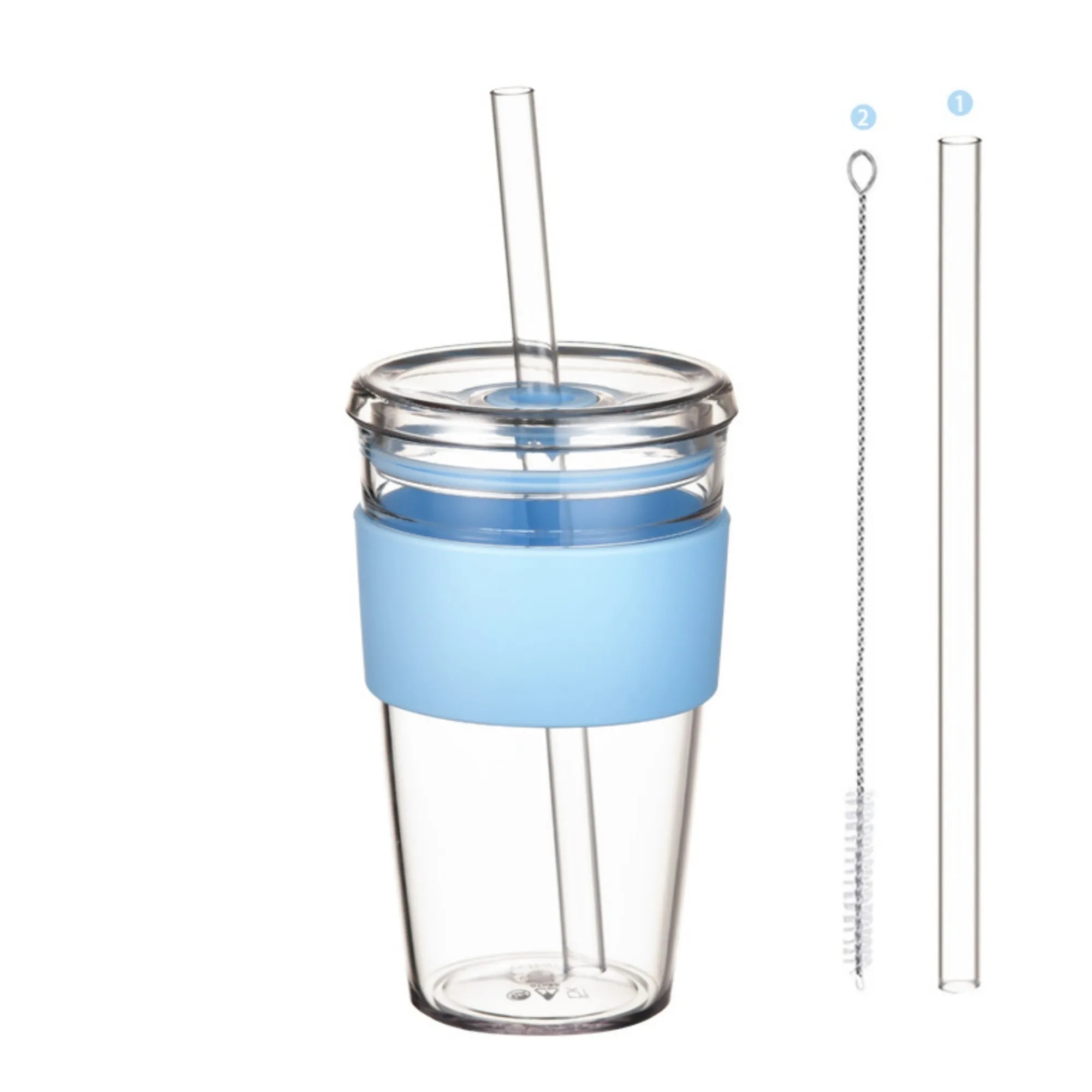 Tritan Sleeve Straw Water Cup 11