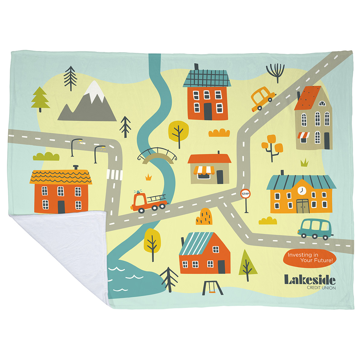 Silk Touch Blanket 60" x 80" 300GSM  Polyester - Full Color 1