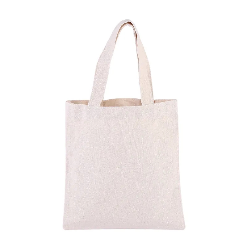 Custom Natural Cotton Zipper Canvas Tote Bag 2