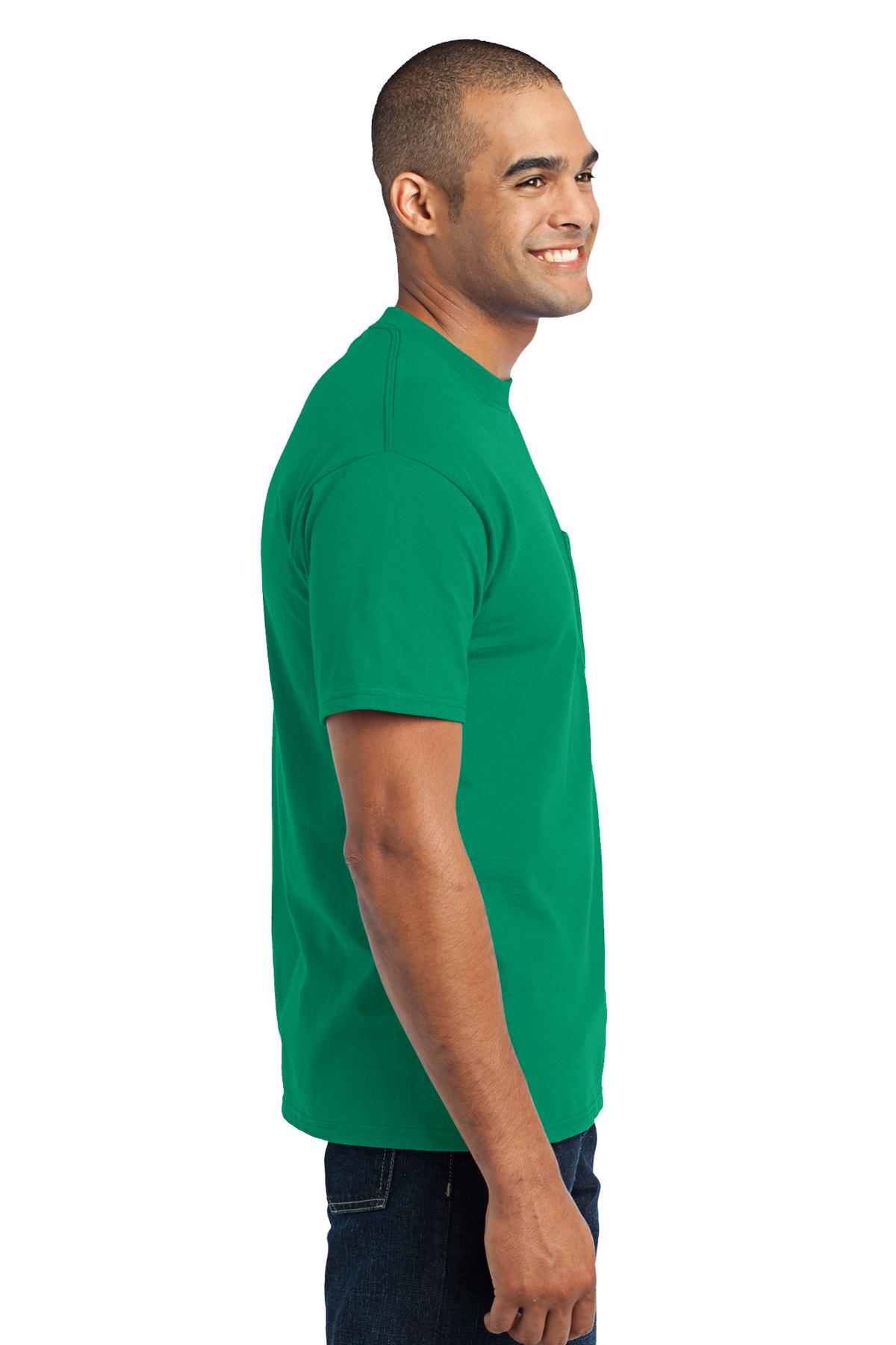 Port & Co Core Blend Pocket Tee. PC55P 58