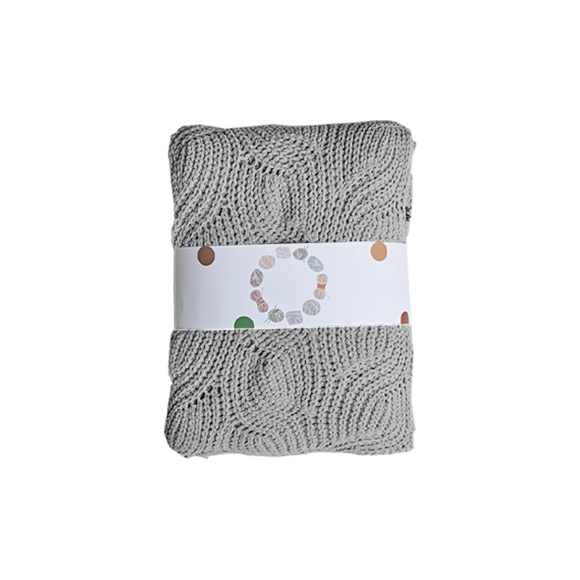 Living Room Knitted Blanket 63" x 51" 9