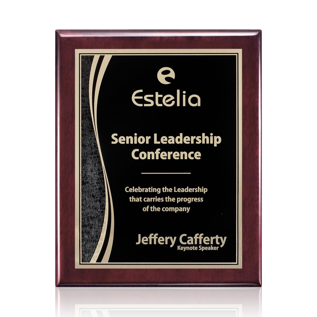 Oakleigh/Finch Plaque - Rosewood/Black 4