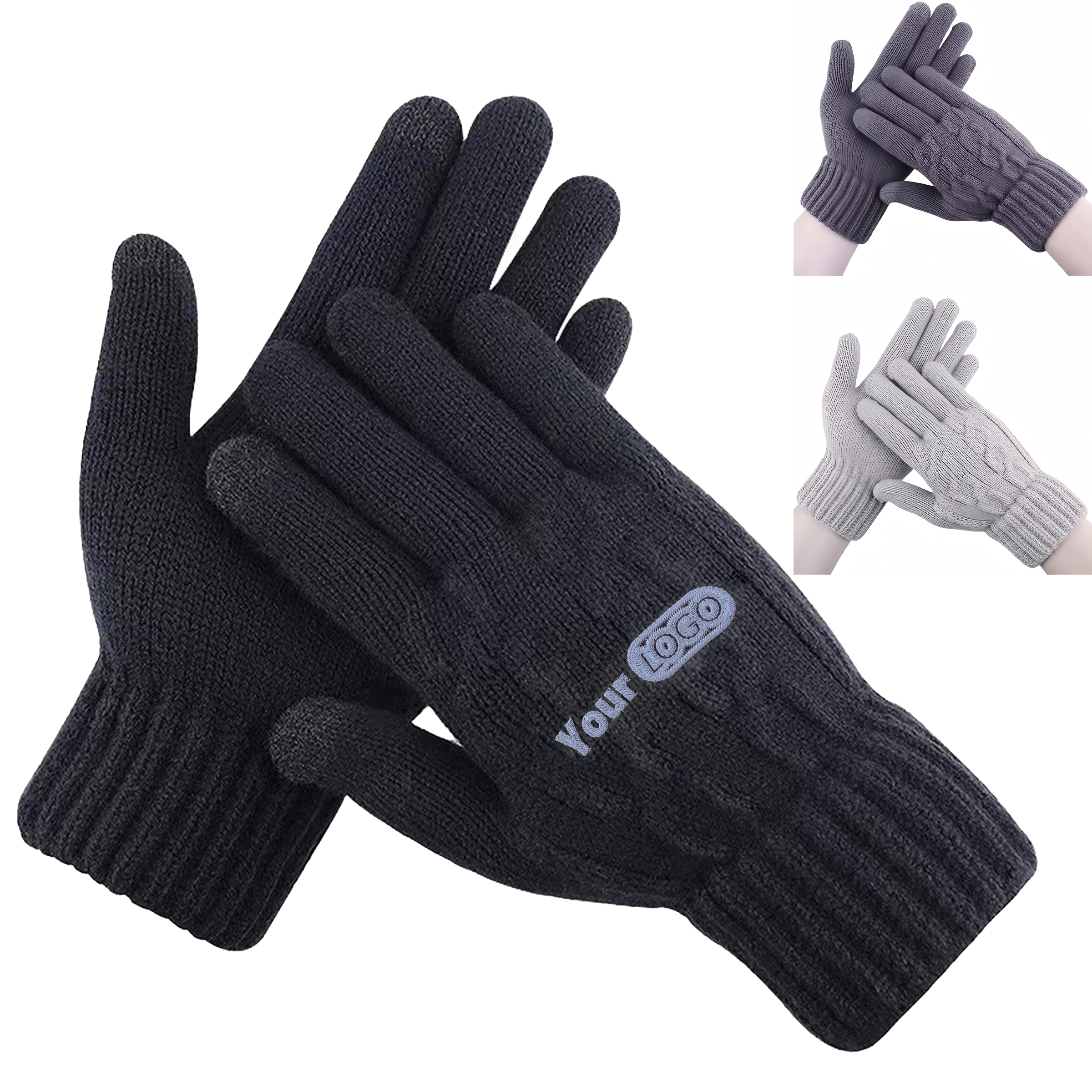 Acrylic Winter Warm Knitted Gloves 2