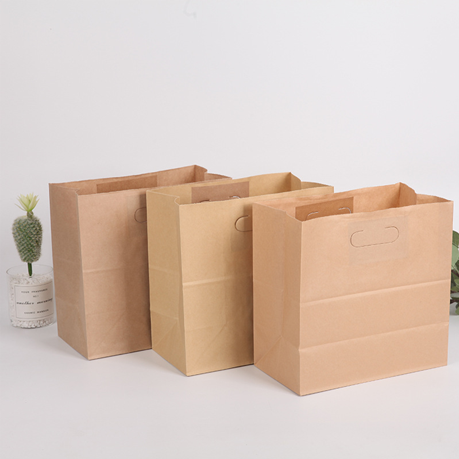 11x6x11 Kraft Paper Takeout Bag 3