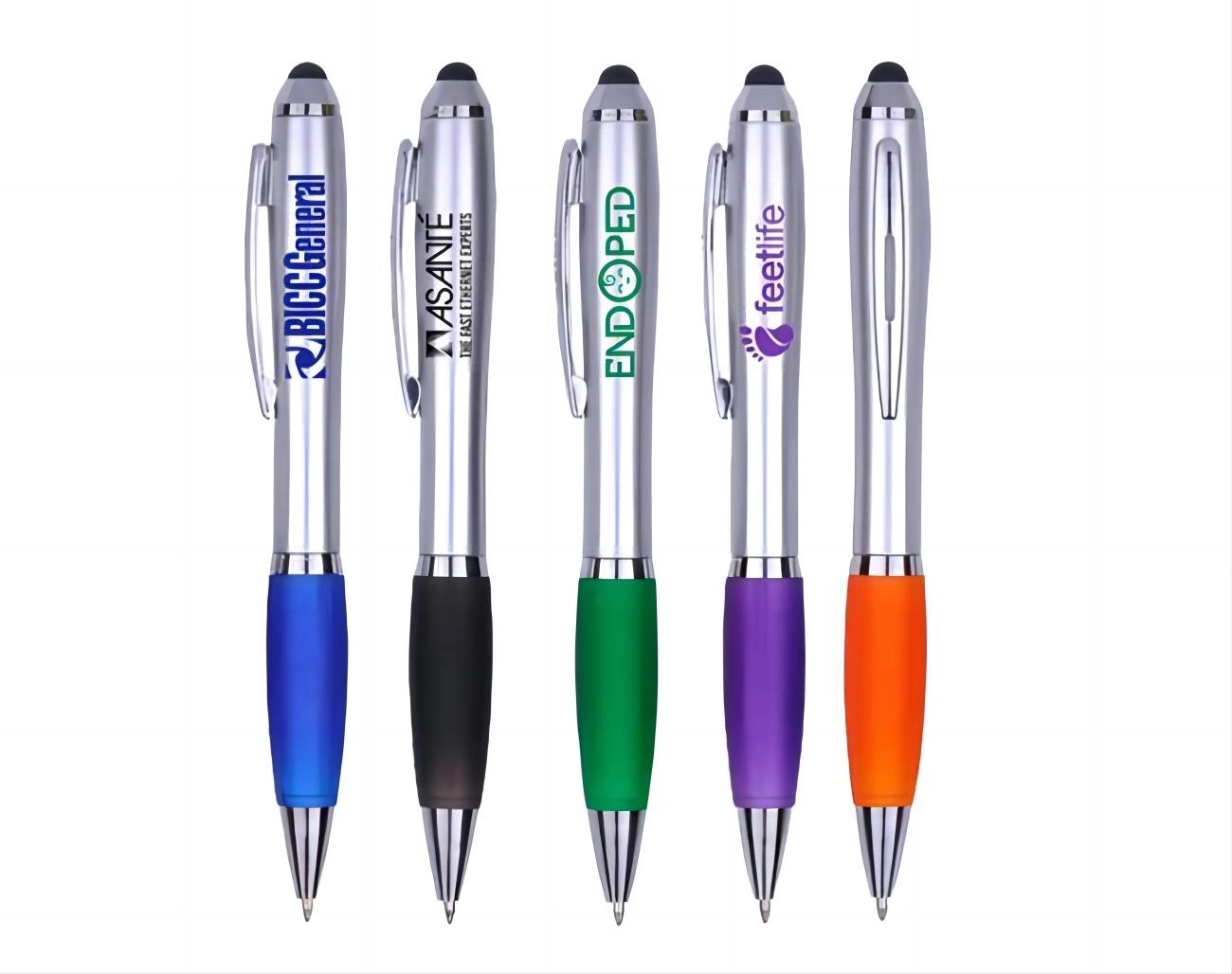Curvy Plastic Click Ballpoint Pen Twist Action 1