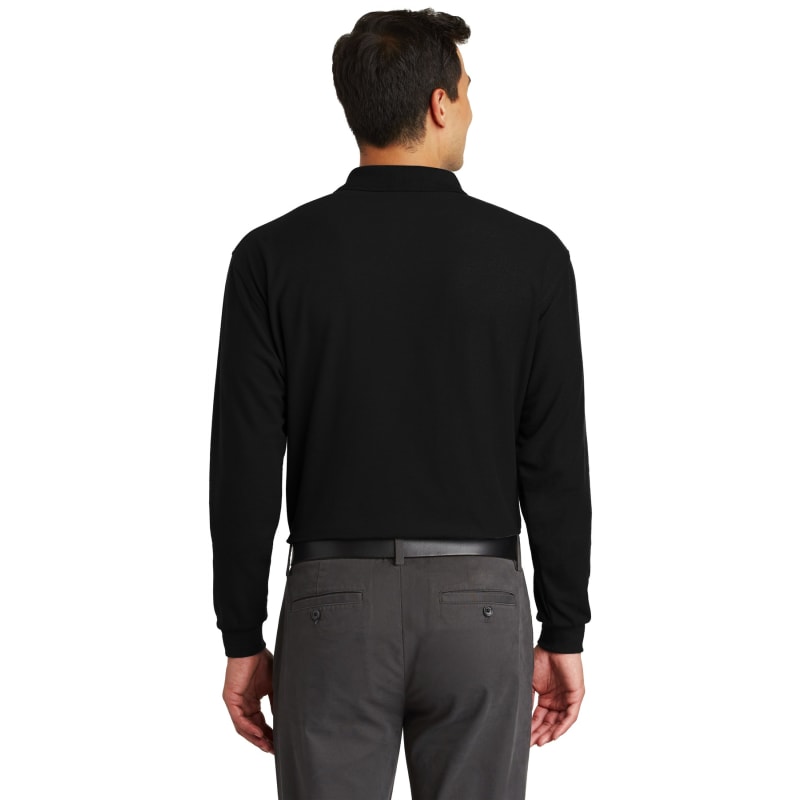 Port Authority Long Sleeve Silk Touch Polo With Pocket. 7