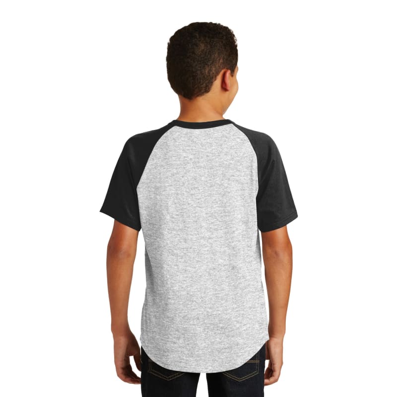 Sport-Tek Youth Short Sleeve Colorblock Raglan Jersey. 21