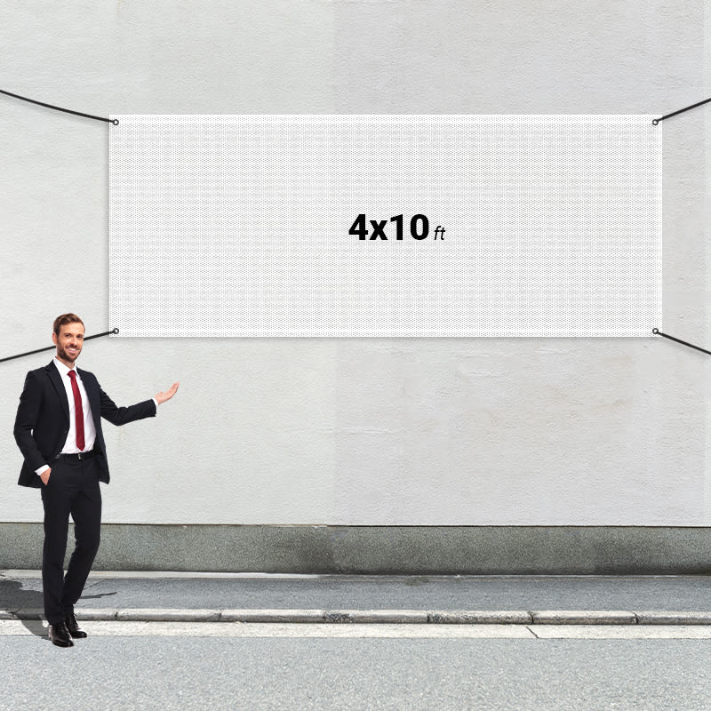 Custom 4' X 10' Mesh Banners 3