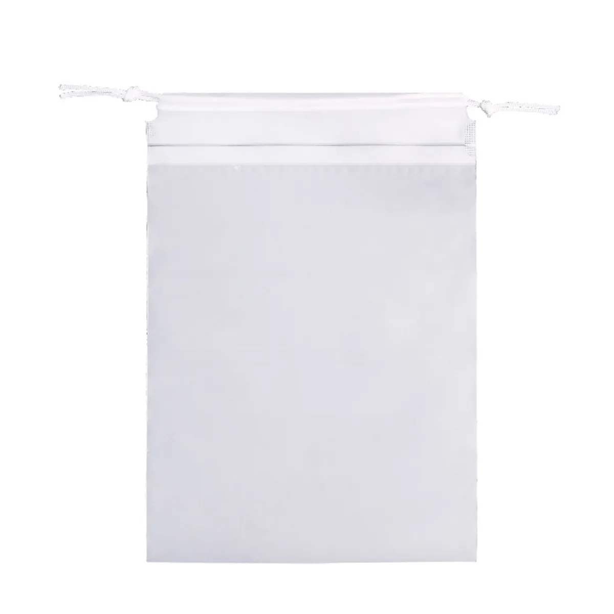 Frosted Transparent Plastic Drawstring Bag 4
