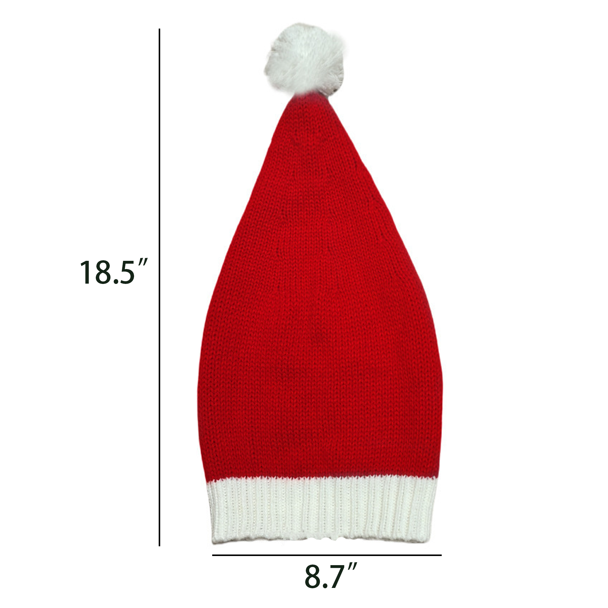 Personalized Embroidered Knit Christmas Hat with Pom 3