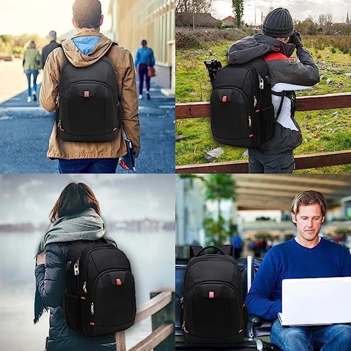 Lightweight Business Laptop Backpack with USB Charging Port 3