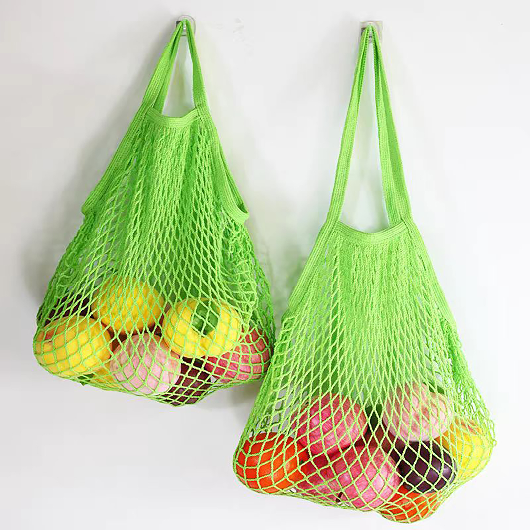 Reusable Mesh Washable Cotton Rope Shopping Bag 9