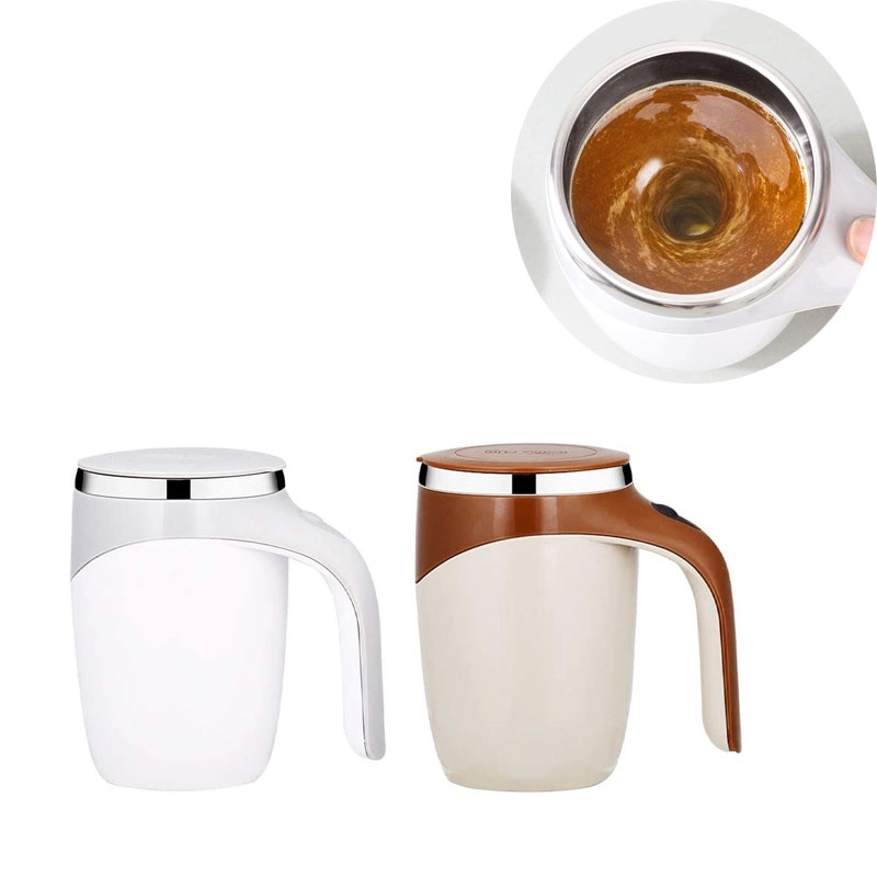 Electric Stainlees Steel Stirring Coffee Mug 2