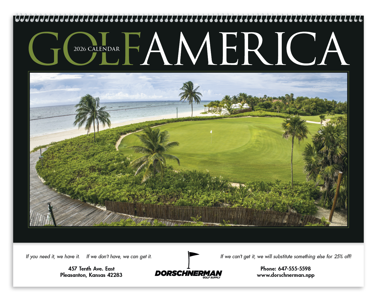 Triumph® Calendars Golf America Calendar 9