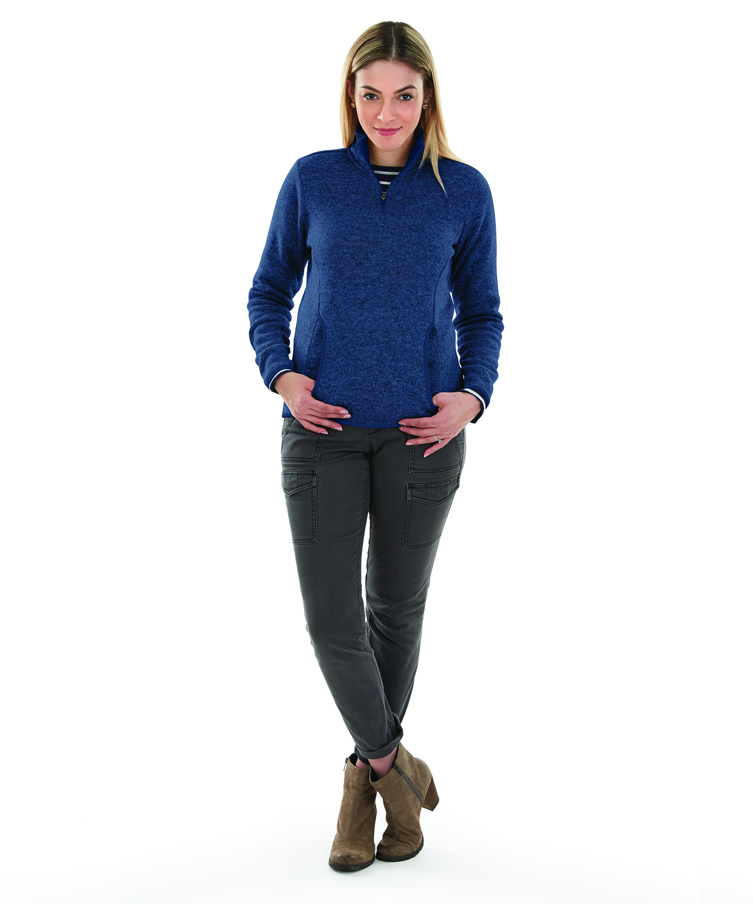 Women's Heathered Fleece Pullover 41