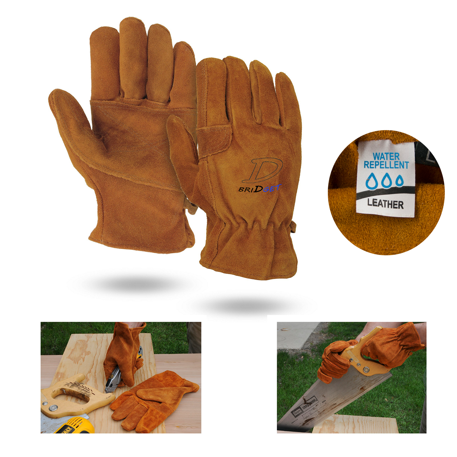 Water Repellent Leather Gloves 2