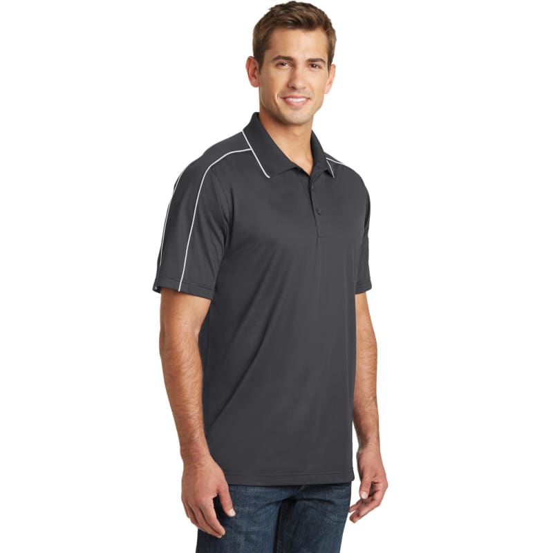 Sport-Tek Micropique Sport-Wick Piped Polo. 8