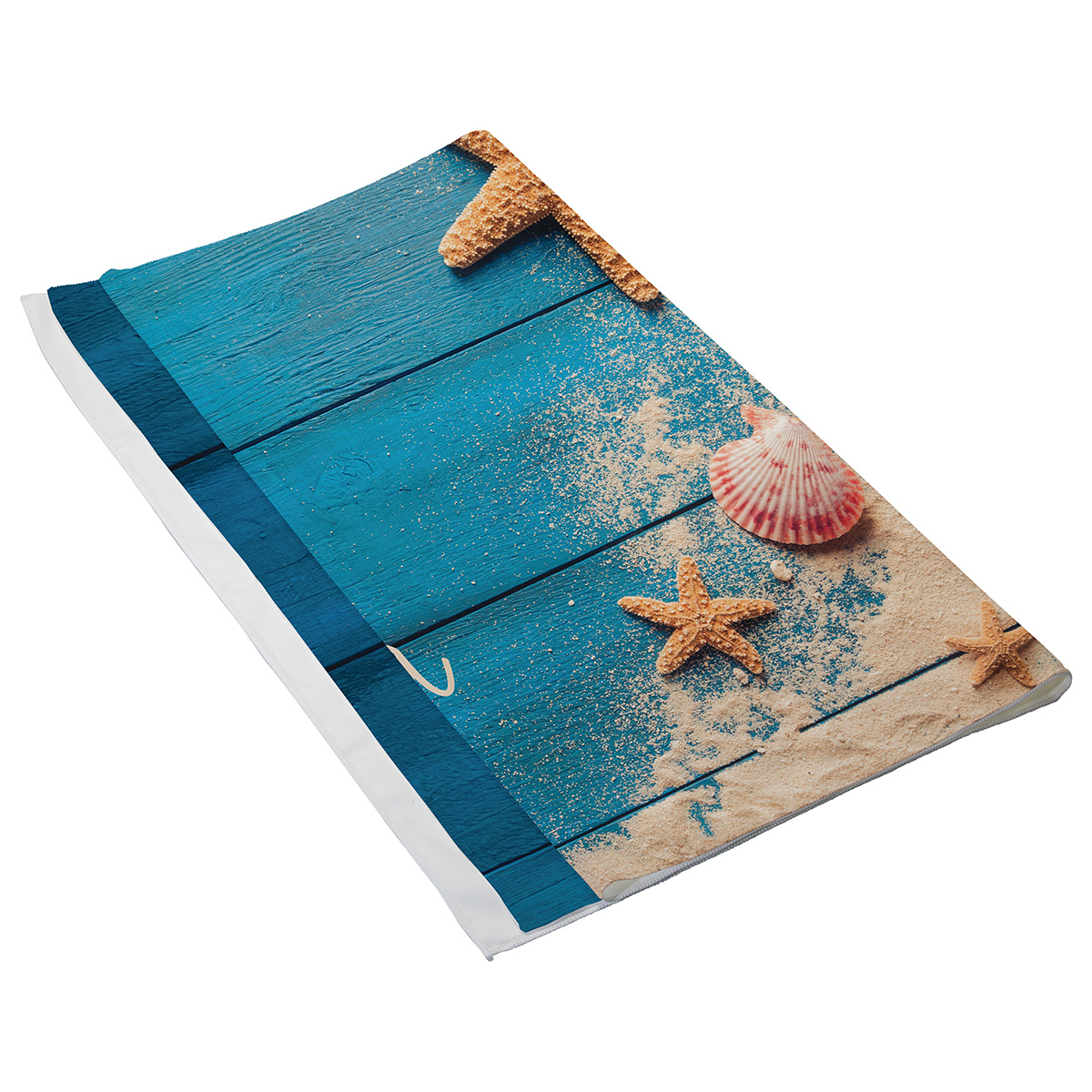 Boardwalk 30" x 60" Microfiber Beach Blanket/Towel- Full-Color 3