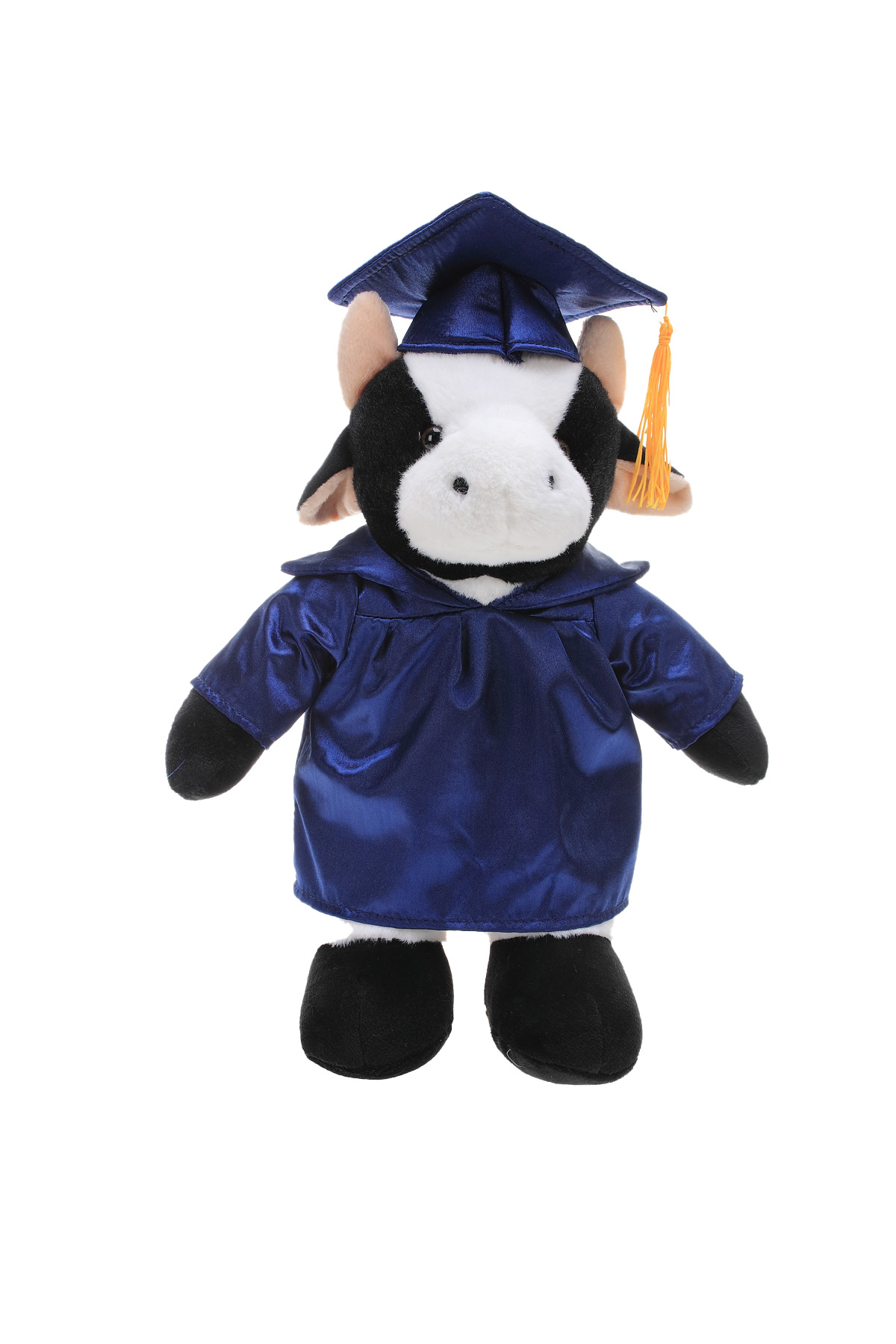 Soft Plush Cow in Graduation Cap & Gown Stuffed Animal 1
