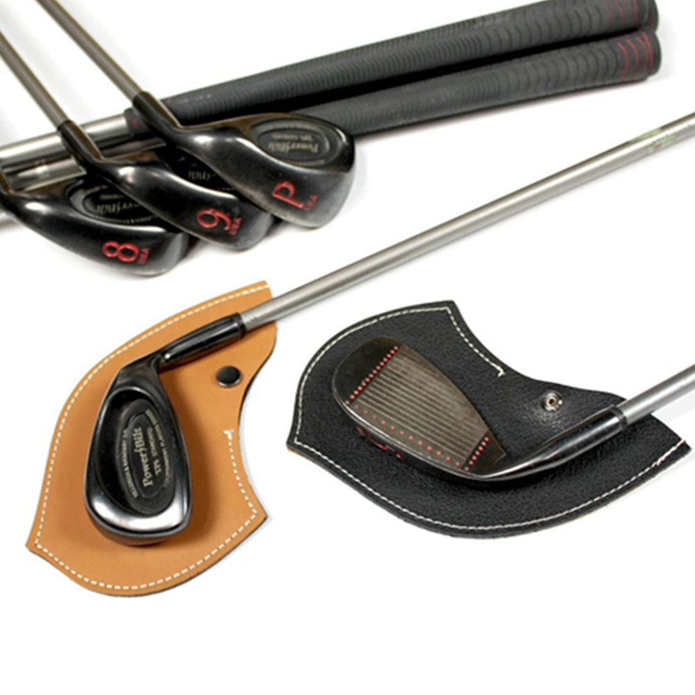 Leather Golf Club Cover Case 6
