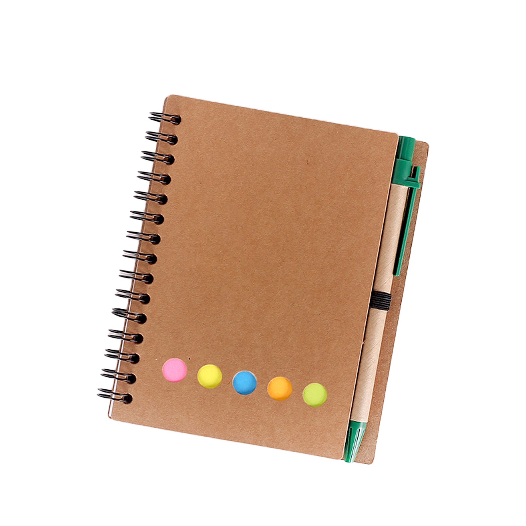 Eco-Friendly Spiral Sticky Flag Notepad W/ Pen 1