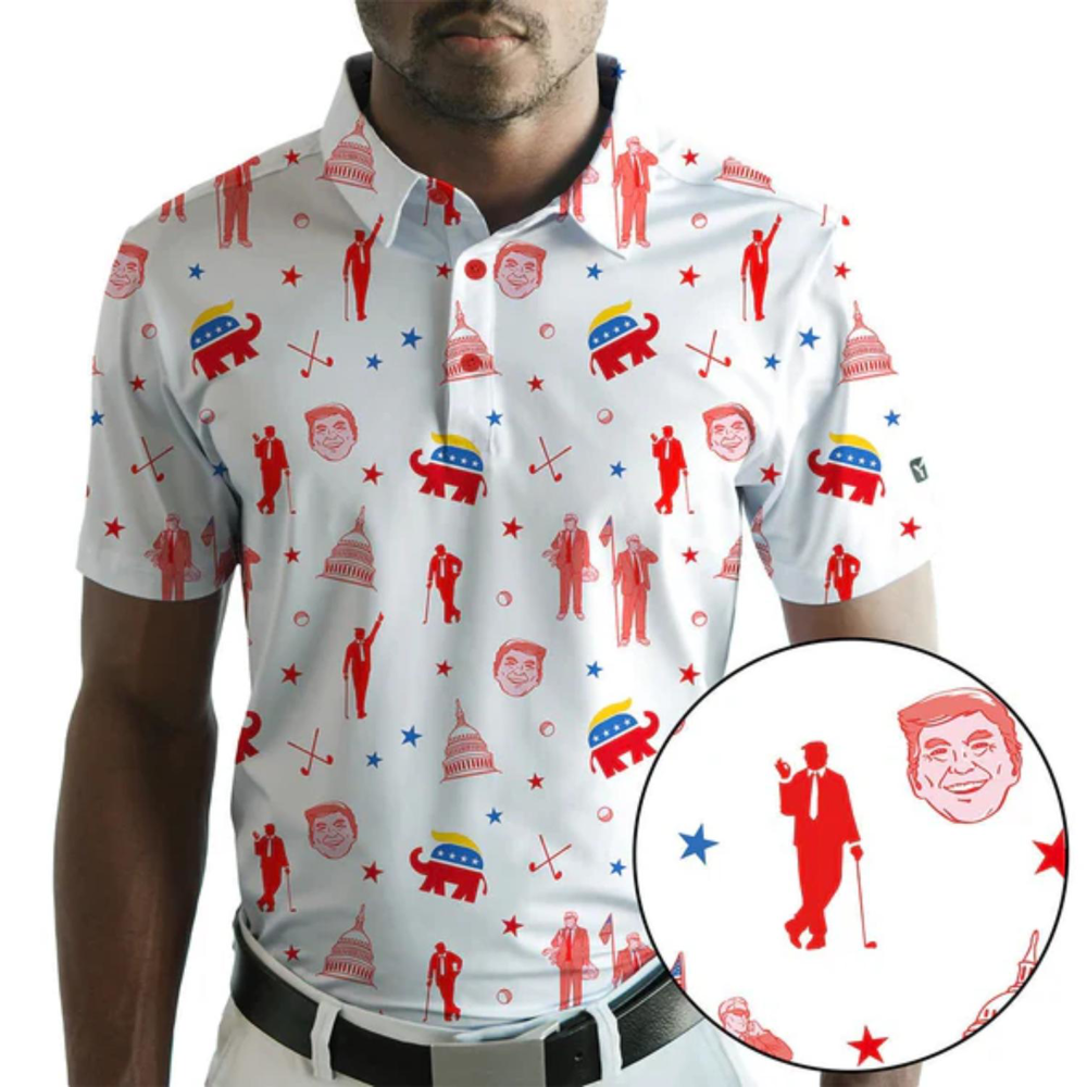 YATTA Golf® - 2024 Presidents Cup men's Moisture Wicking Golf Polo Shirts
