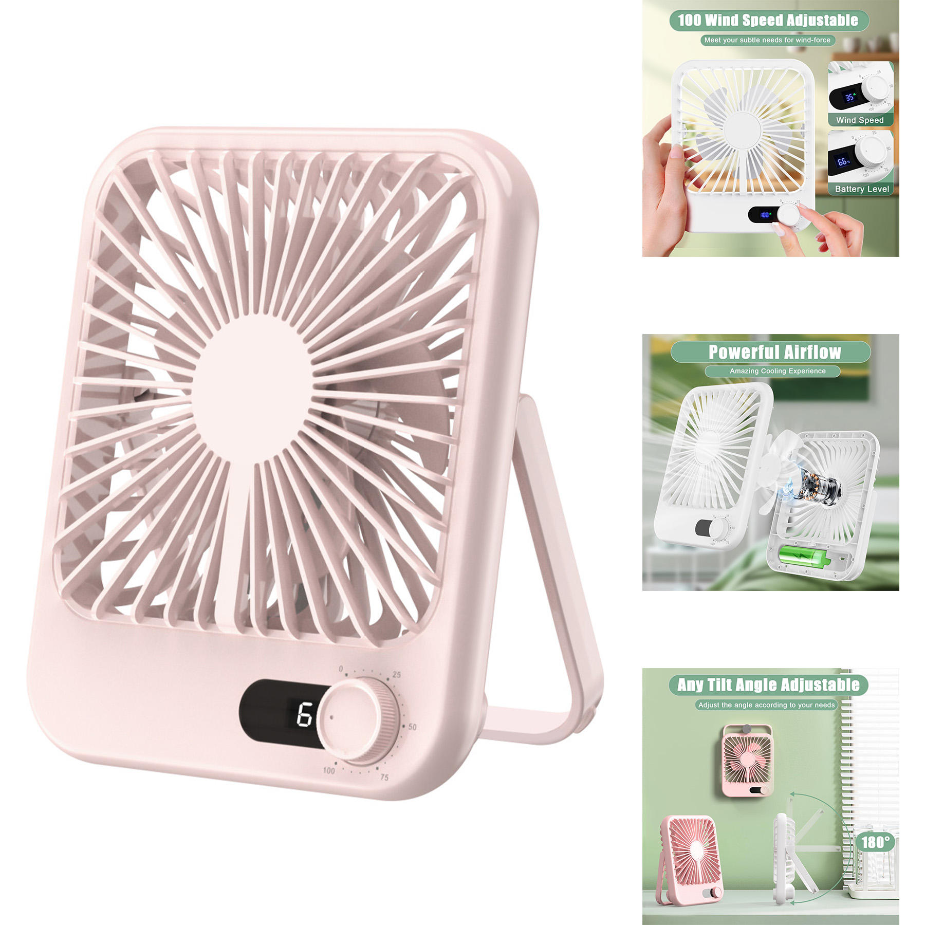 Travel Fan for Sleeping, Portable Fan for Travel 2