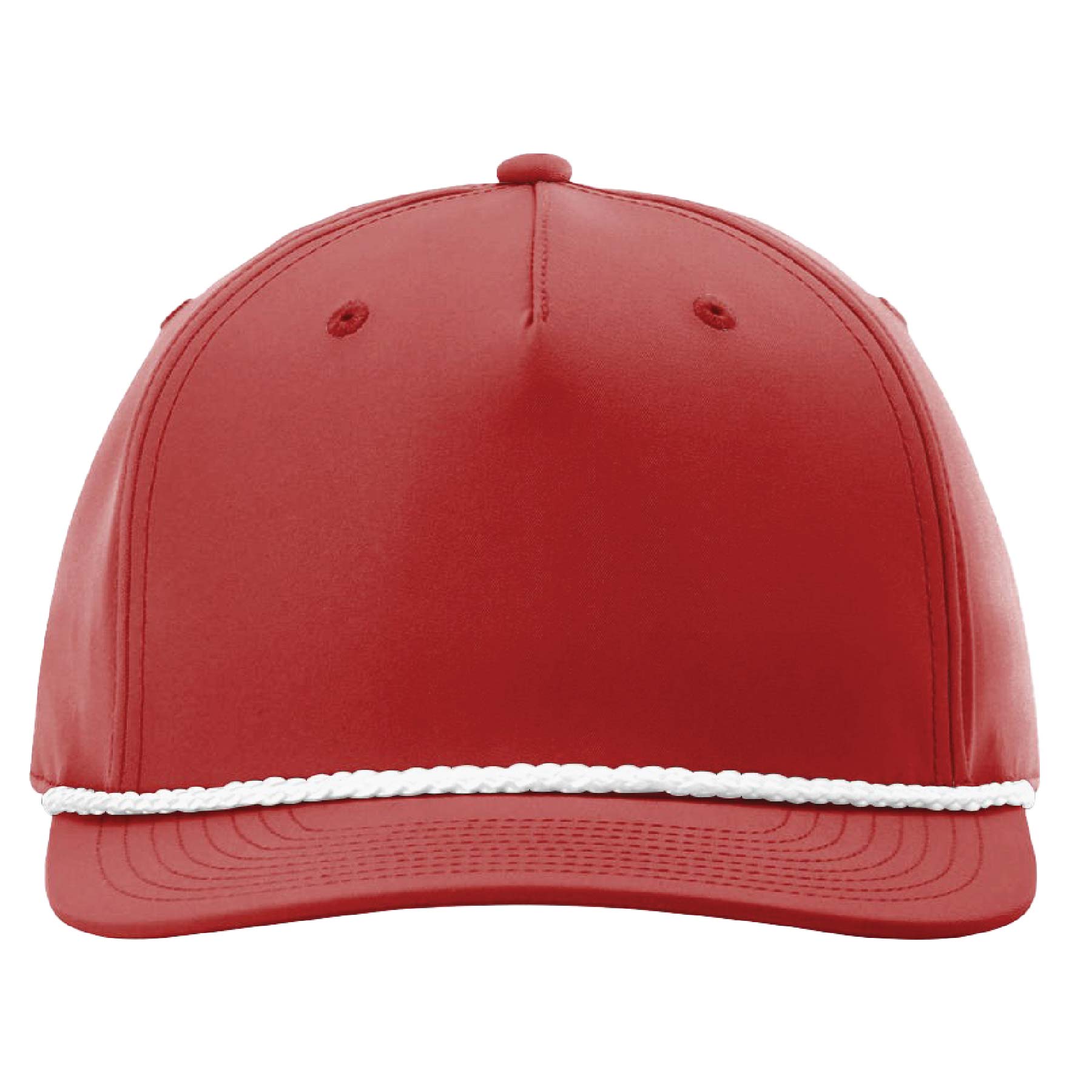 Richardson #258 Five Panel Rope Cap w/Leatherette Adhesive Patches or Embroidery 9