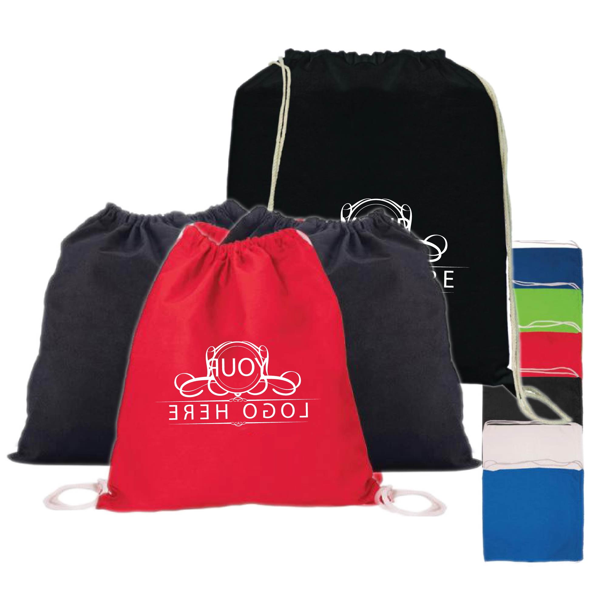 Cotton Drawstring Tote/ Backpack 2