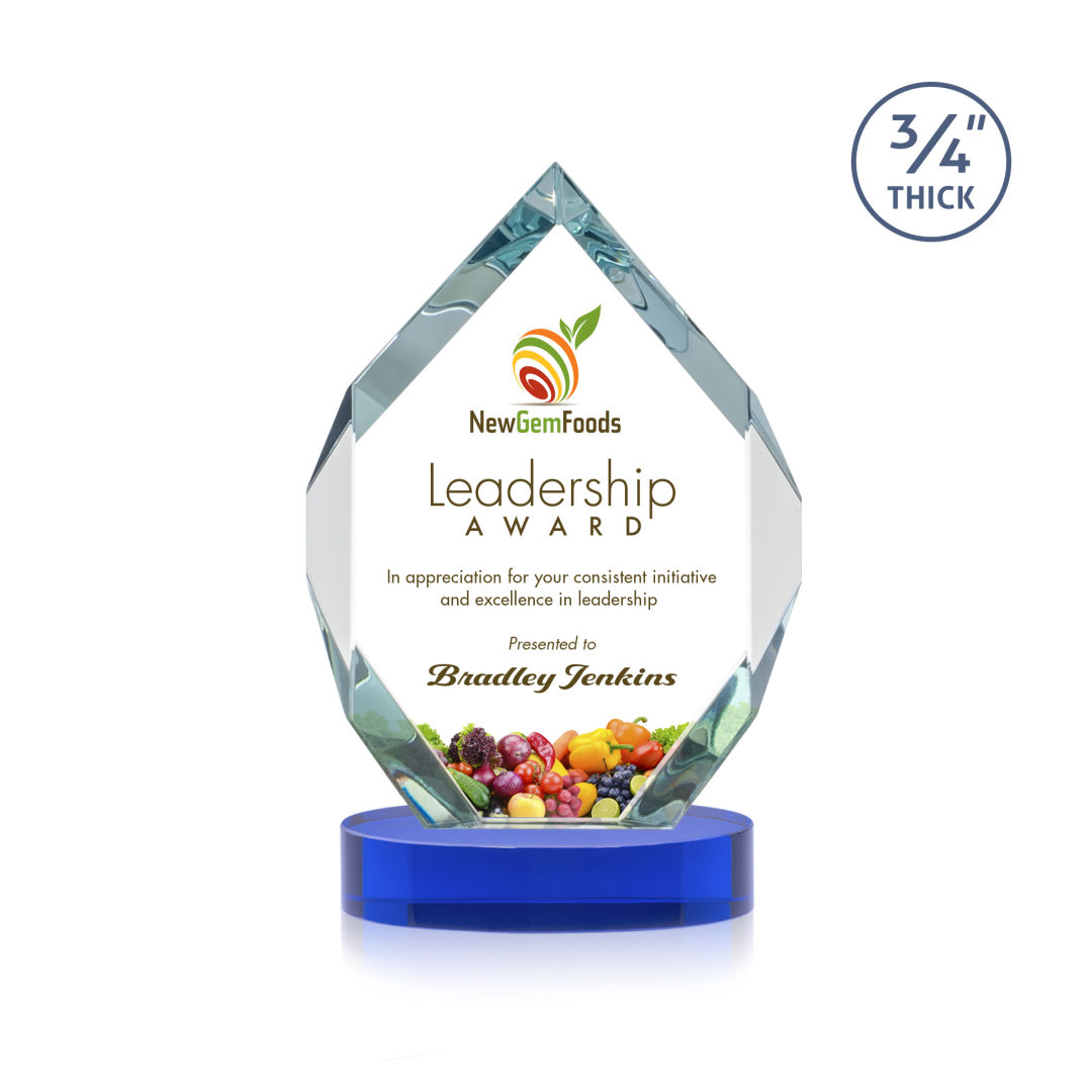 Royal Diamond VividPrint™ Award on Alberton Base - Blue 2