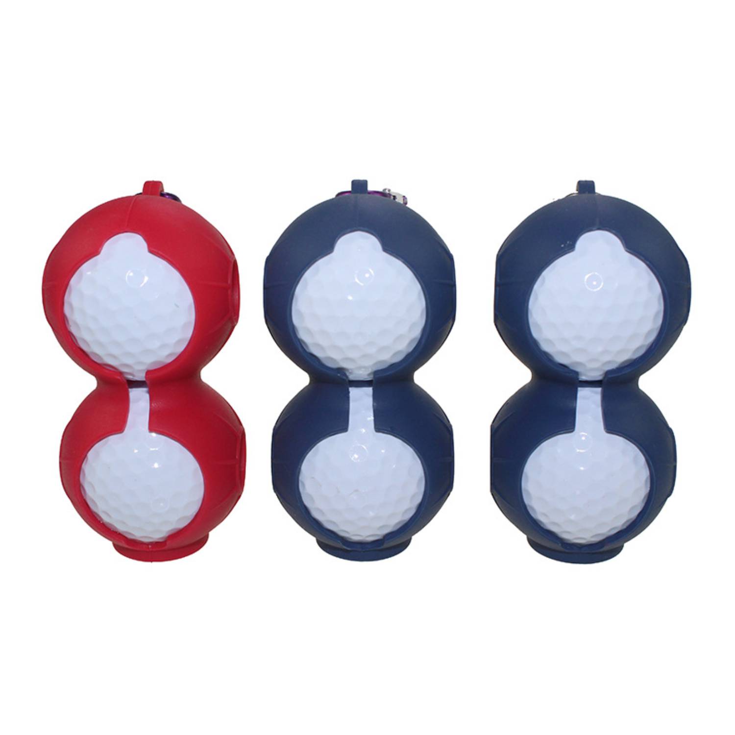 Duo Silicone Golf Ball Holder with Carabiner 11