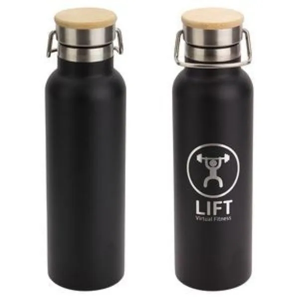 Barona 20 oz Vacuum Insulated Stainless Steel Bottle, custom water bottle with logo imprint 2