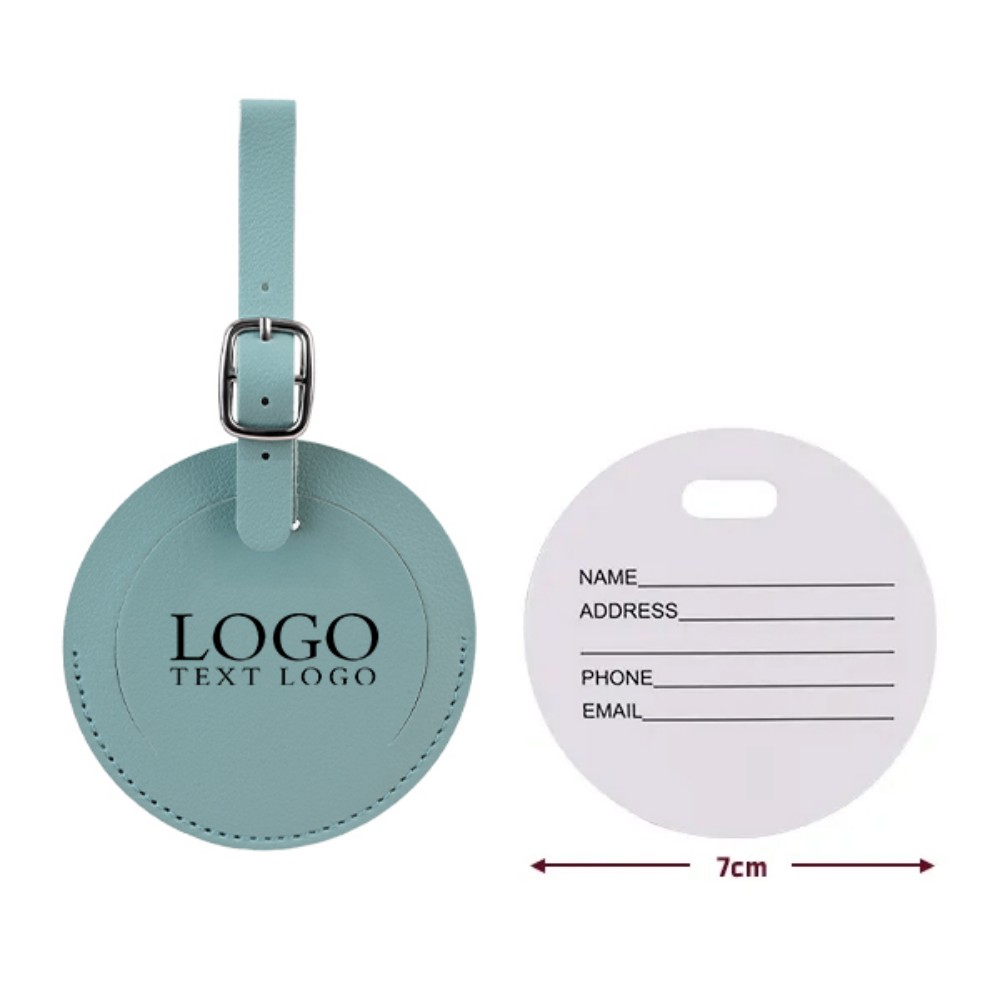 Round Flap Luggage Tags With Logo 24