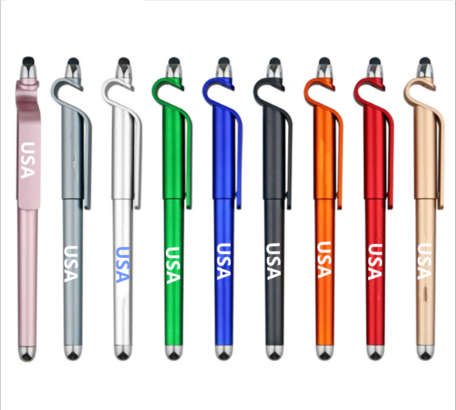 Plastic Pen With Phone Holder 2