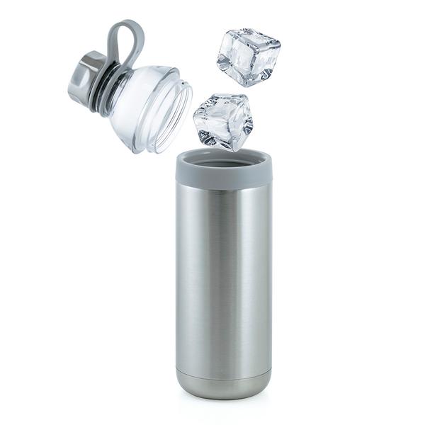 Dual Opening Stainless Steel Water Bottle - 20 Oz., custom water bottle with logo imprint 87
