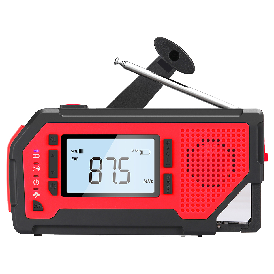 ResQ Emergency Weather Alert Radio – AM/FM/NOAA, 2000mAh Power Bank, Solar & Hand Crank 4