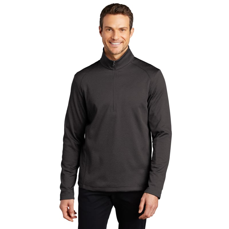 Port Authority Diamond Heather Fleece 1/4-Zip Pullover 2