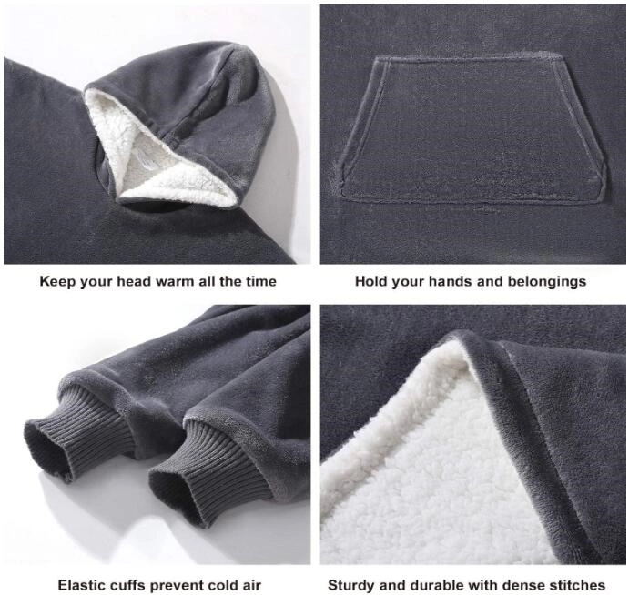 Wearable Sweatshirt Blanket Hoodie 5