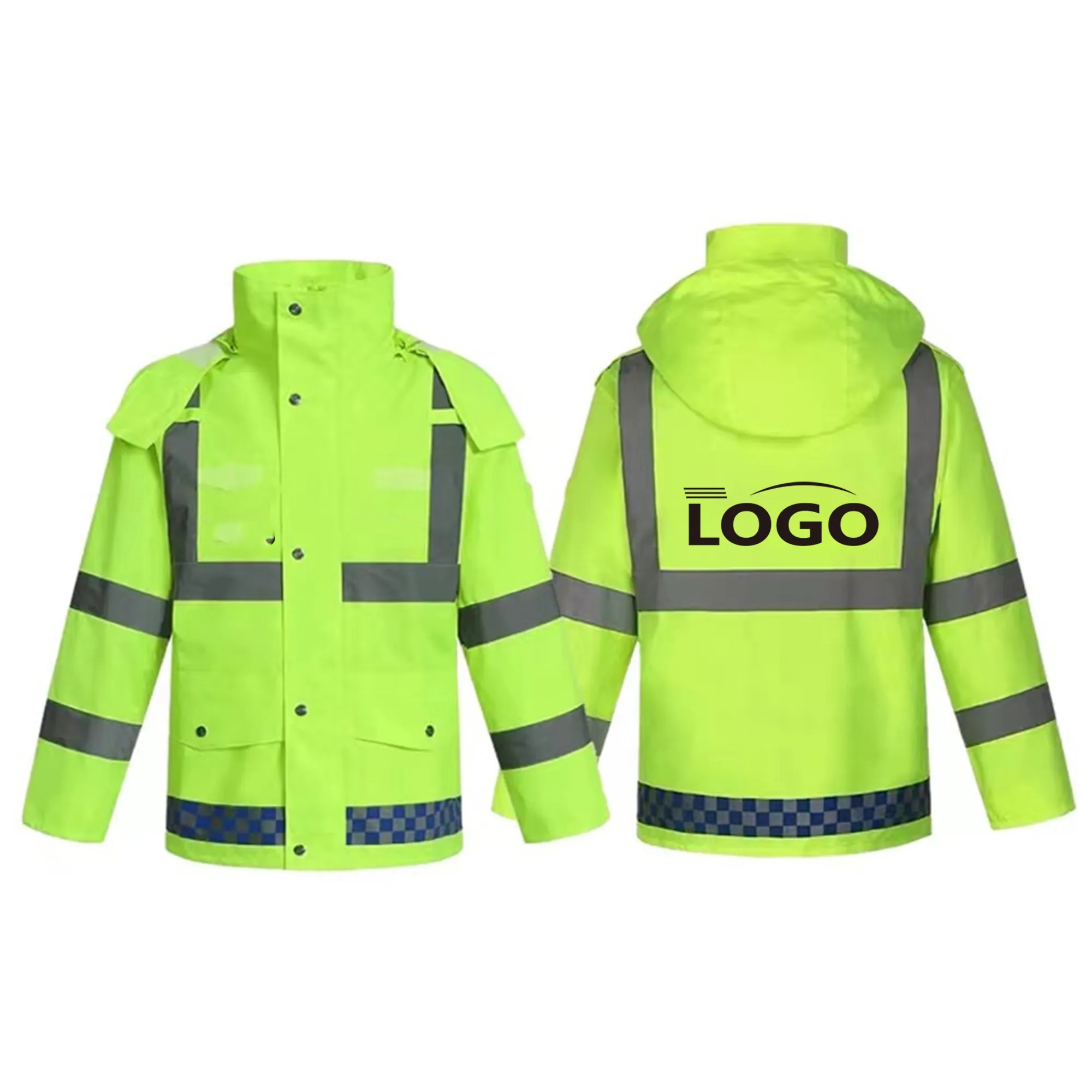 Waterproof Reflective Raincoat Suit MOQ 10pcs 2