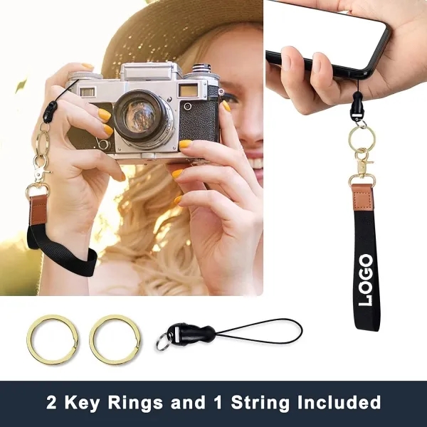 Wristlet Keychain,Braided  Wrist Lanyards for Key Chain Hold 3