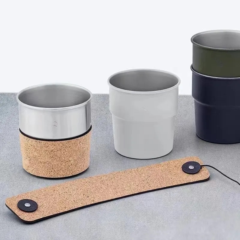 Cork PU-Leather Coffee Cup Sleeves 4