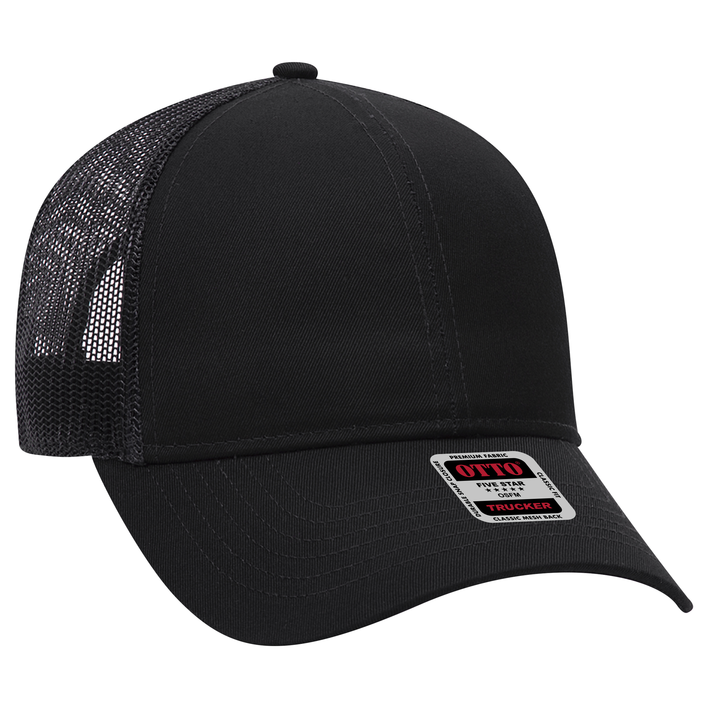 OTTO CAP® 6 Panel Mid Profile Mesh Back Trucker Hat 8