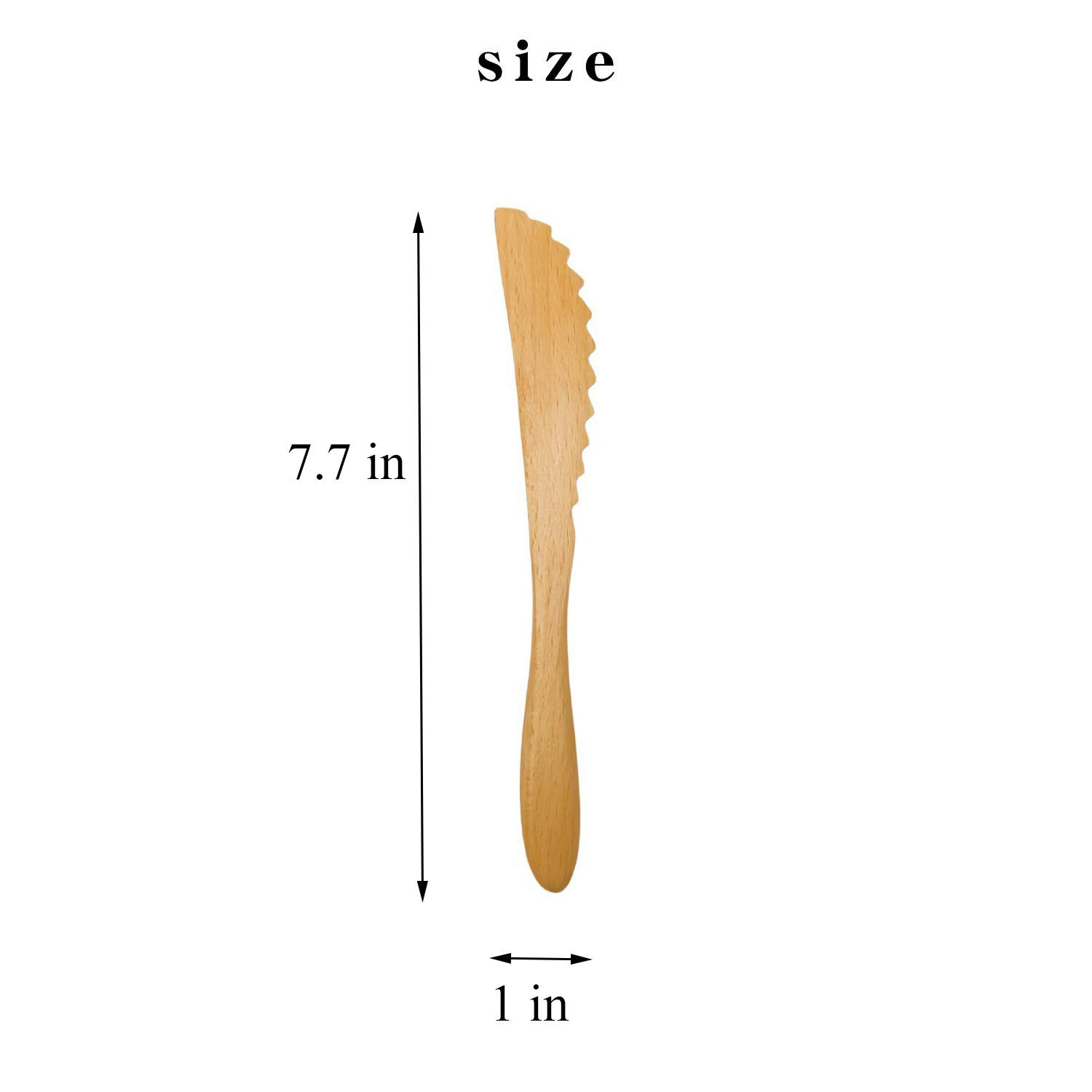 Eco Friendly Beech Wood Knife Portable Utensil 5