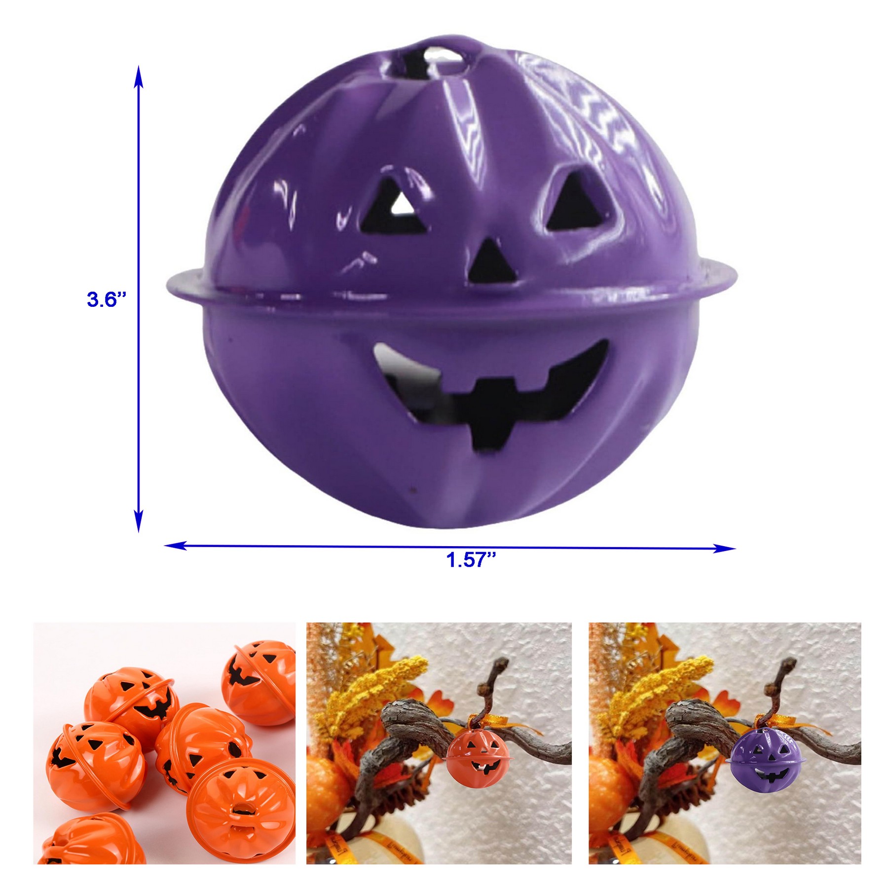 Pumpkin Shaped Jingle Bell 3
